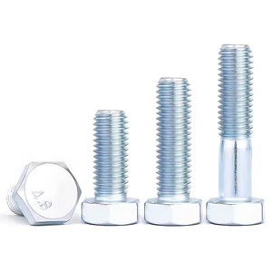Hex Bolts M6 M8 M10 M12 M14 Zinc Plated Carbon Steel Grade 4.8 GB30 Standard For Abrasion Resistance - Product Image 1