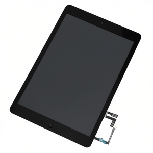Touch Screen con Cavo Flessibile per Pulsante Home per iPad Air / A1474 A1475 A1476 / iPad 5 2017 A1822 A1823 - Nero - Product Image 1