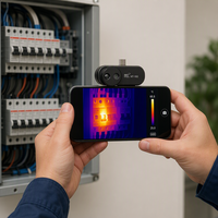 Caméra thermique portable HTI HT-102 640x480 -4~572F pour la détection de fuites dans les tuyaux de bâtiments HVAC, imageur infrarouge d'usine
