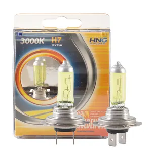 High Quality 12V 24V Px26D H7 Bulb Headlight Yellow Quartz Glass Halogen Bulb H7 24V 100W