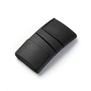 Black Plastic Snap Buckle 20mm Inner Diameter Badge Holder For <b>Webbing</b> Lanyard Backpack <b>Strap</b> - Product Image 2