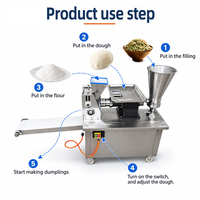 Machine automatique de fabrication de grands raviolis, empanadas, samosas, tourtes à la viande et de boulettes, en acier inoxydable de qualité alimentaire