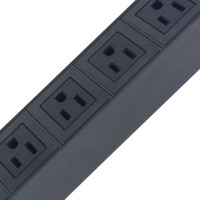 GWGJ OEM 19 pouces 110V-240V Prise de montage en rack Protection contre les surtensions Armoire serveur 8 voies 15 ampères PDU à montage en rack Modèle USA-08-1P