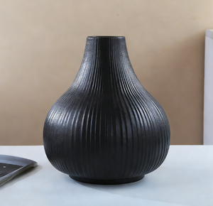 Jarrón Grande de Cerámica Blanca Bisque con Forma Sencilla y Elegante para Decoración del Hogar, Exhibición Floral Hidropónica en la Sala de Estar - Product Image 6