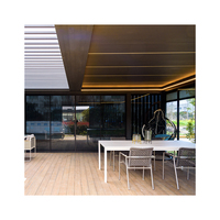 Kits de toit de pergola en alliage d'aluminium pour jardin extérieur Couverture de patio Gazebo Auvent de toit à persiennes Pergolas manuelles