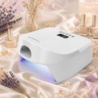 Lampe UV LED pour ongles à double zone de polymérisation, 57 perles, 365nm 405nm, minuterie à cinq vitesses, capteur automatique, certifiée CE, vente en gros directe usine