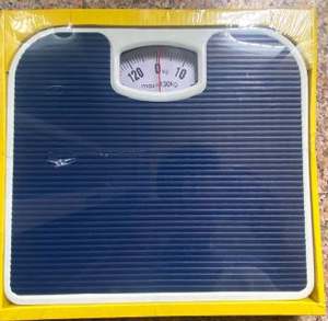 180 किलोग्राम/1 किलोग्राम PU गैर विरोधी पर्ची चमड़े के पैड मानव शरीर वजन संतुलन बाथरूम पैमाने एनालॉग वसंत मानव शरीर 130 किलोग्राम - Product Image 4