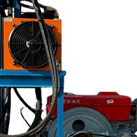 Foreuse de puits d'eau portable sur roues, entièrement hydraulique, à moteur diesel, pour l'irrigation agricole et les petites exploitations