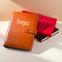 Promotion en gros : Carnet de planification professionnel à couverture rigide en cuir PU, 80 feuilles, avec sangle et reliure cousue, personnalisable avec logo