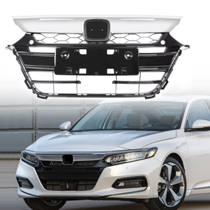 Pour Honda Accord <span class=keywords><strong>2018</strong></span> 2019 calandre supérieure et inférieure de pare-chocs avant chromée pour 71111TVAA5 - Product Image 2
