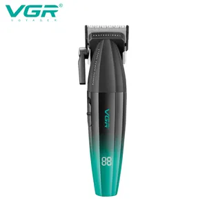 VGR V-003 9000RPMメタルサロン理髪店クリッパー男性用充電式プロフェッショナルバリカン