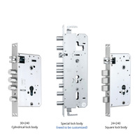 Visiophone numérique à vérification multi-biométrique, serrure de porte numérique intelligente entièrement automatique, Cloud pour support en aluminium, compatible Tuya WIFI
