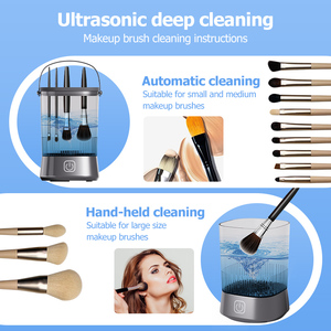 Precio de Fábrica, Marca Privada, Logotipo Personalizado, Dispositivo 2 en 1 para Limpiar y Secar Brochas, Máquina Limpiadora de Alta Frecuencia para Brochas de Maquillaje - Product Image 5