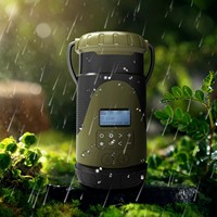 Radio de lampe de camping multifonctionnelle d'urgence de haute qualité avec haut-parleur Bluetooth et charge à manivelle