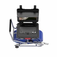 Caméra d'inspection de tuyaux PTZ CCTV 35 mm avec moniteur 13,3 pouces 512 Hz pour l'inspection des canalisations d'égouts