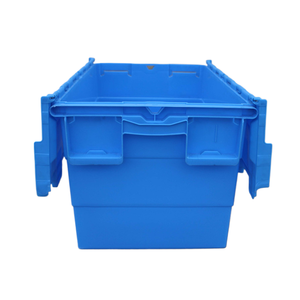 Cajas de Plástico Plegables, Apilables y Encajables para Almacenamiento y Mudanza, Rectangulares, Sólidas, de Gran Capacidad (35L), Moldeadas por Inyección, Venta al Por Mayor - Product Image 3