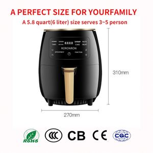 Friteuse à air chaud compacte sans huile, 3.5L 4.5L 5.5L 6L 8L, la meilleure selon Consumer Reports - Product Image 2