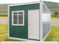 Maison préfabriquée modulaire en panneaux sandwich en acier de luxe de 20 pieds et 40 pieds, conteneur à plat, salon