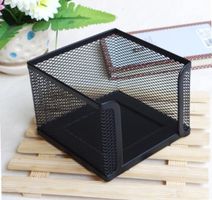Mesh Memo Holder Iron Wire Notepad <b>Box</b> for Office and Home Desk Organizer for Notes and Paper Clips Suitable for Users - Product Image 3