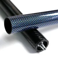 12mm 15mm 19mm 22mm 1 pouce 40mm 45mm 90mm Fabrication sur mesure Tube en fibre de carbone 3k