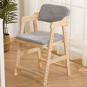 <span class=keywords><strong>Silla</strong></span> alta de <span class=keywords><strong>madera</strong></span> <span class=keywords><strong>Silla</strong></span> de estudio ajustable para niños <span class=keywords><strong>Silla</strong></span> de comedor para niños pequeños - Product Image 1