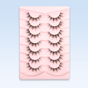 ขนตาปลอมขนมิงค์7คู่แบบพรีเมี่ยมขนตาปลอมแบบหนานุ่มสำหรับใส่ซ้ำได้ - Product Image 1