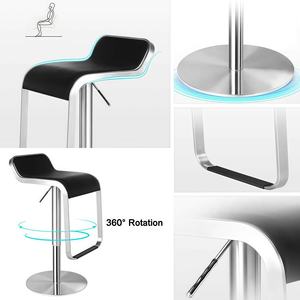 Modern design <b>adjustable</b> <b>height</b> <b>stool</b>/chair high-quality stainless steel frame bar <b>stool</b> for Home Bar Commercial Use - Product Image 4