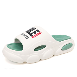 Thick Soled <b>Slippers</b> Men Black White Peep Toe Summer Outdoor Beach Shoes Comfortable Walking On Clouds Feel <b>Flip</b> <b>Flops</b> - Product Image 5