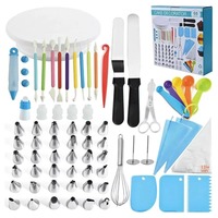Edelstahl Spritzdüsen-Set 66-teilig Creme-Tortendekorations-Backset DIY-Backwerkzeuge