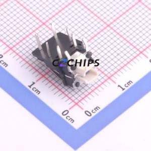 K6-6151F03 Tactile Switch Through hole Component (THT) Switch 1.6N Right Angle Insert 7.3mm 7.3mm - Product Image 1