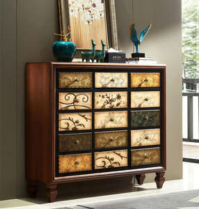 Estilo chino antiguo pasillo Zapatero consola gabinete diseño barato almacenamiento exhibición gabinete de madera - Product Image 3