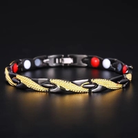 Bracelet Sportif Homme 7mm en Acier Inoxydable avec Perles Géométriques Magnétiques, Écailles de Dragon, Tendance Hip-Hop, Breloque Religieuse, Alliage Rhodié, Cadeau