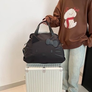 New Style Fashion PU Light Weight Large Capacity Zipper Multi-Function Travel Bag Hand Carry Luggage Cat Design Unisex Single - Product Image 5