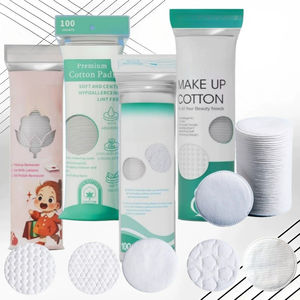 Démaquillant rond en pur <span class=keywords><strong>coton</strong></span> transfrontalier-Tampons jetables à double effet épaissi Vente en gros transfrontalier - Product Image 4