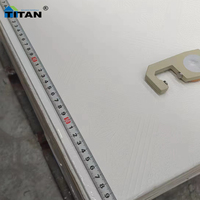 Placas de yeso satinadas 60x60 para techo falso tipo Gypsum Tiles de 60x60, decorativas para el hogar