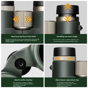 Jumelles 10x42 Bak4 haute magnification HD vision nocturne faible luminosité étanches IPX6 remplies d'azote pour concerts, activités de plein air et voyages - Product Image 4