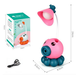 Taille-<span class=keywords><strong>crayon</strong></span> créatif en forme de pieuvre, porte-stylo, <span class=keywords><strong>lampe</strong></span> de table <span class=keywords><strong>LED</strong></span> - Product Image 3