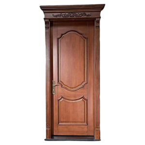 <span class=keywords><strong>Puerta</strong></span> de Madera Sólida de Roble Rojo Tallada al Estilo Americano, Pintada e Impermeable, de Foshan Door Factory, para Dormitorio, Entrada, Hotel y Baño - Product Image 5