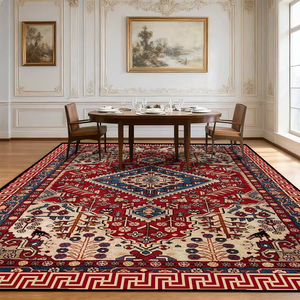 Grand <span class=keywords><strong>tapis</strong></span> de salon, <span class=keywords><strong>tapis</strong></span> <span class=keywords><strong>marocain</strong></span> vintage moderne personnalisé en 3D pour salle à manger, grande taille, doux, lavable en machine, <span class=keywords><strong>tapis</strong></span> de chambre à coucher - Product Image 2