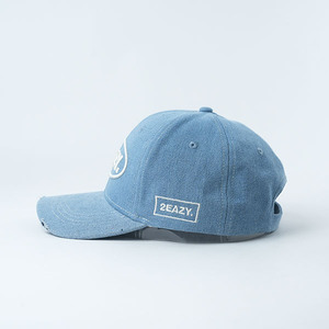 Gorra de 6 Paneles de Alta Calidad, Estilo Vintage, Desgastada, con Visera Desgarrada, Logotipo Bordado en 3D Personalizado, Ropa Urbana de Lujo - Product Image 3