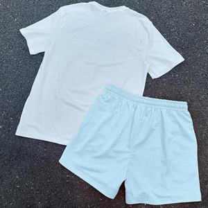 Novedades Y2K, Camiseta con Serigrafía y Logotipo Personalizado, Camiseta Gráfica de Algodón Estilo Hip Hop y Conjunto de Dos Piezas con Pantalones Cortos - Product Image 3