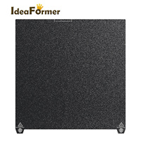 Ideaformer Creality K2 Plus Build Plate Pelapis PEI Hitam Bertekstur Dua Sisi 370x370mm Lembaran Baja Pegas Tahan Suhu Tinggi