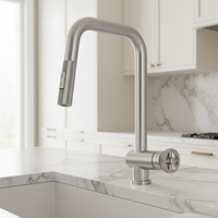 Robinet de cuisine monocommande en laiton sans plomb, à montage sur plan, avec douchette extractible 2 fonctions, pour évier – Meilleures ventes