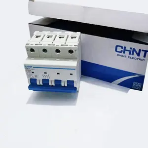 Profesional Miniatur CHINT Circuit Breaker Produsen DC NB1-63 1P 1-63 Amp Tegangan Pelindung Rccb/Rcbo/Elcb/Mcb/Mccb