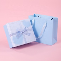 Emballage de boîte de base et de couvercle personnalisé Boîte cadeau de luxe Proposition de demoiselle d'honneur Emballage de boîte cadeau sucrée avec ruban
