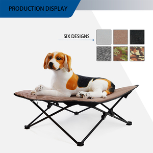 IVYPET Tubo de acero elevado plegable resistente al desgaste fácil de llevar cama multicolor para perros y gatos - Product Image 3