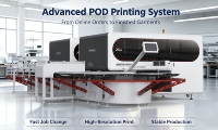 Nouvelle imprimante numérique à écran sérigraphique multi-couleurs Xmay High Speed POD, impression à la demande, automatique DTG, 450 pièces/heure, imprimante textile ovale