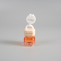 Diffuseur de parfum de bouteille de flacon d'aromathérapie essentiel en verre coloré vide rechargeable 8ml désodorisant de voiture suspendu de voiture