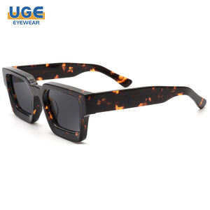 Luxury Brand Designer <strong>Sunglasses</strong> <strong>Men</strong> Thick Acetate Retro <strong>Rectangle</strong> UV400 Polarized Shades Custom Logo Vintage Square Eyewear - Product Image 3