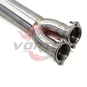 Tubo central de escape de alto rendimiento Vortex de 3.5 pulgadas de acero inoxidable sin raspado para F80 M3/F82 M4/S55 2014-2019 - Product Image 4